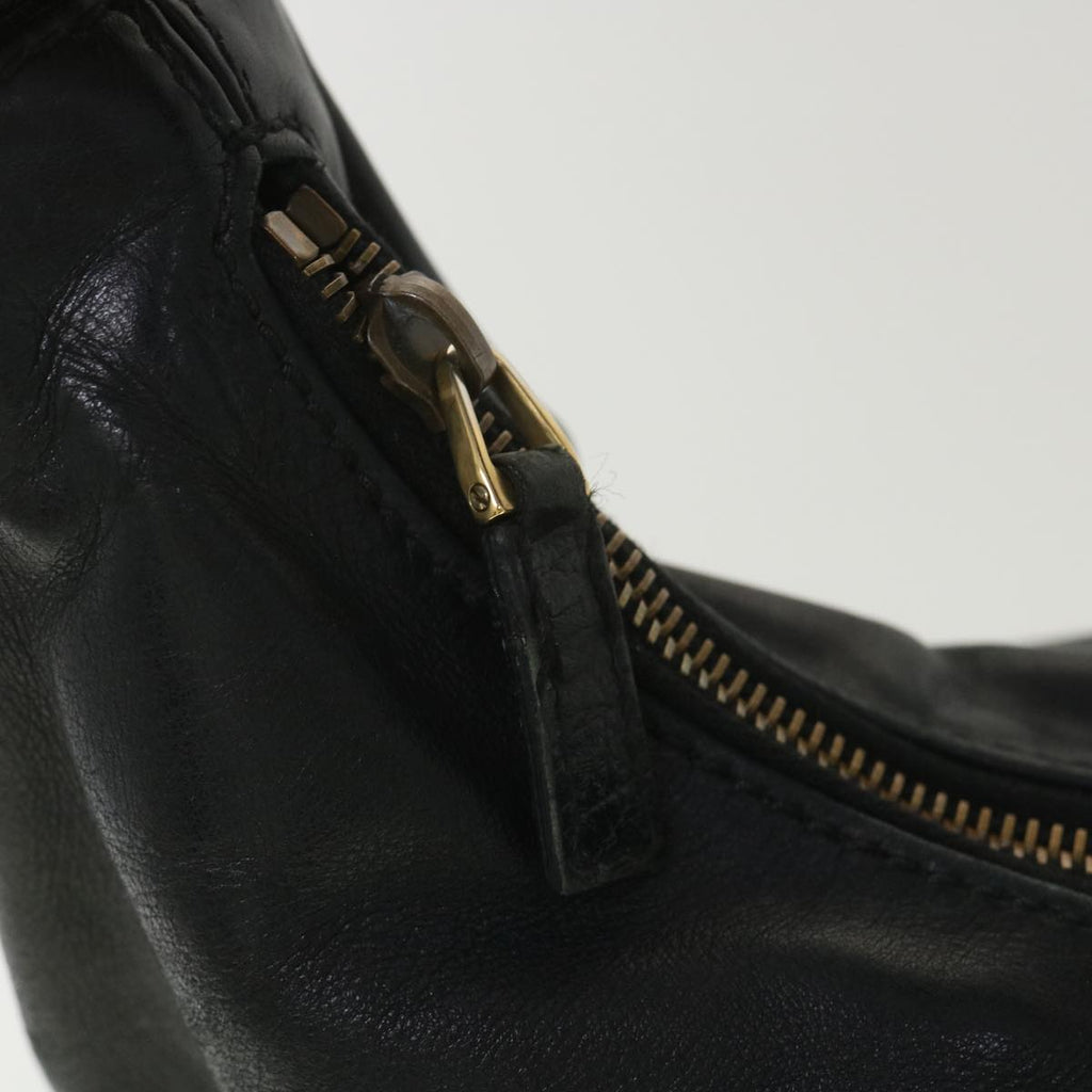 GUCCI Shoulder Bag Leather Black 115867 yb002