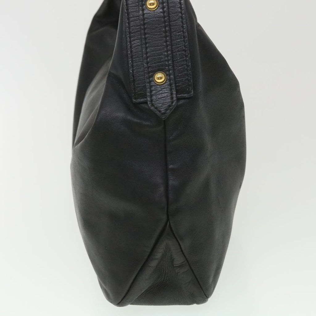 GUCCI Shoulder Bag Leather Black 115867 yb002