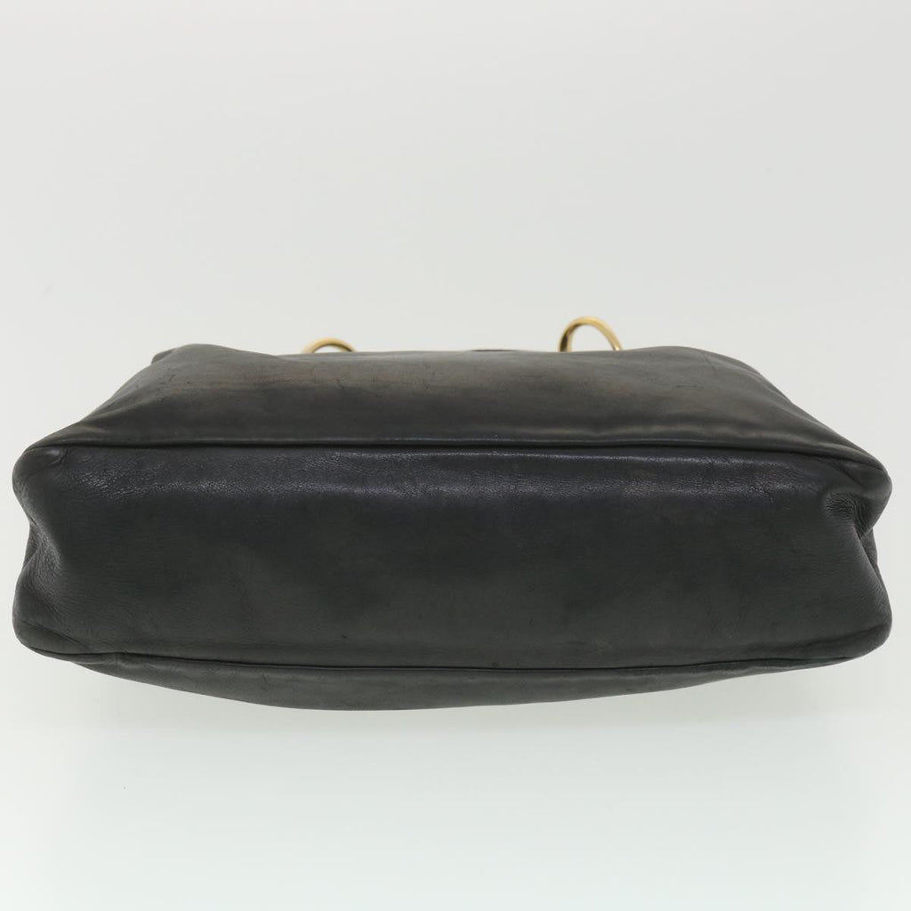 GUCCI Shoulder Bag Leather Black 115867 yb002