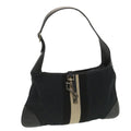 GUCCI GG Canvas Sherry Line Shoulder Bag Black Beige 001 4057 002058 yb019
