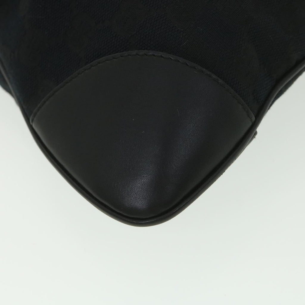 GUCCI GG Canvas Sherry Line Shoulder Bag Black Beige 001 4057 002058 yb019