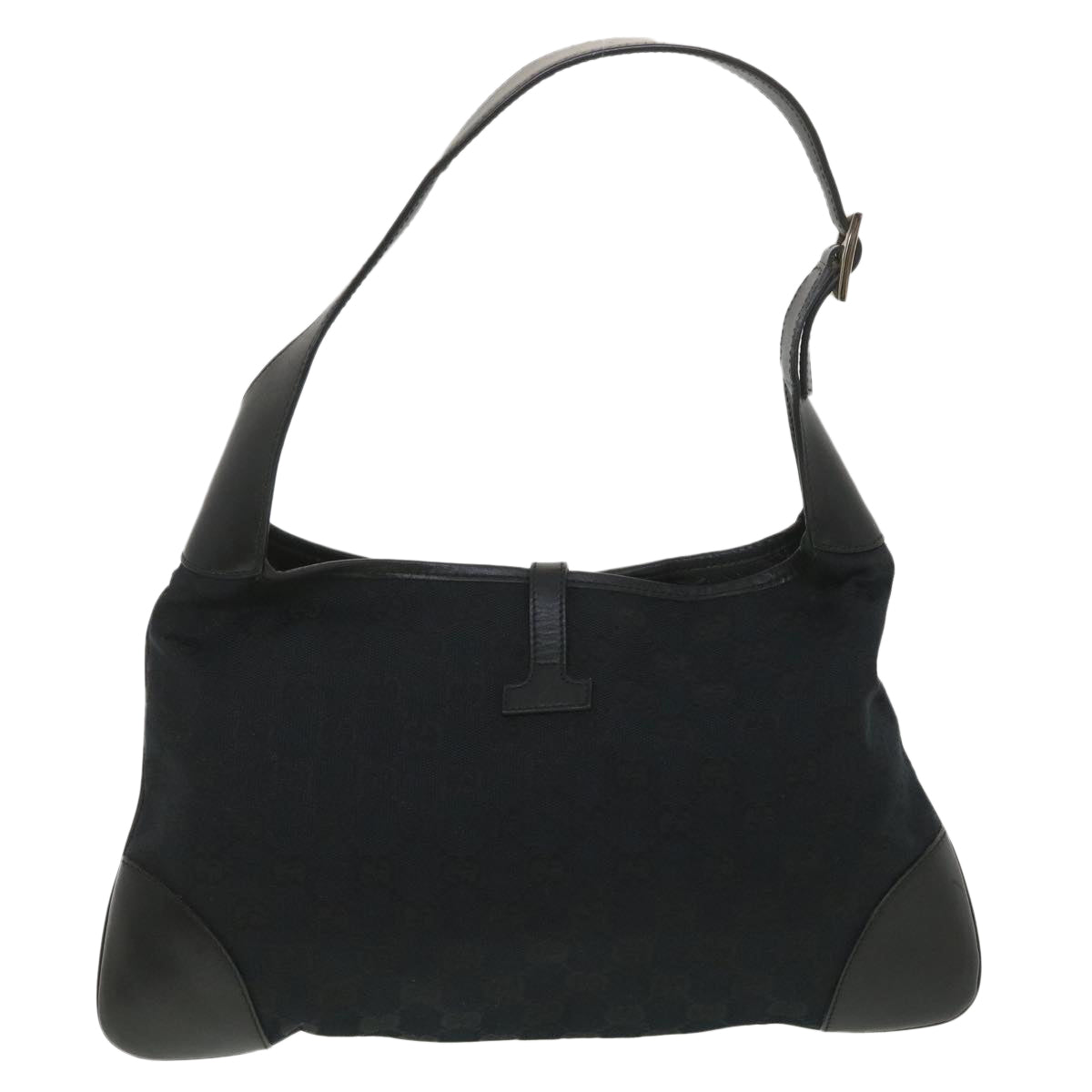 GUCCI GG Canvas Sherry Line Shoulder Bag Black Beige 001 4057 002058 yb019