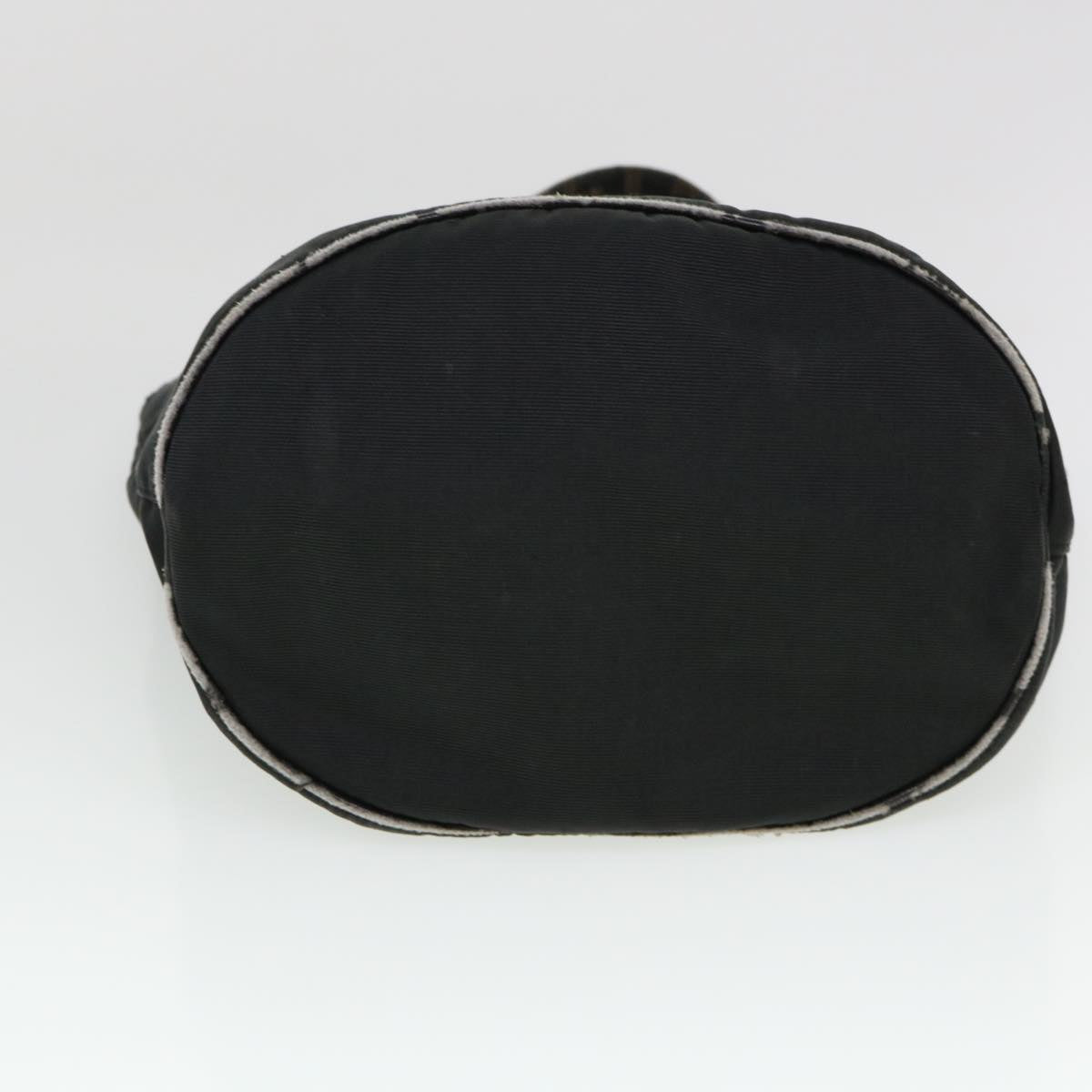 FENDI Hand Bag Nylon Brown Black yb047