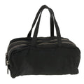 FENDI Hand Bag Canvas Black yb063