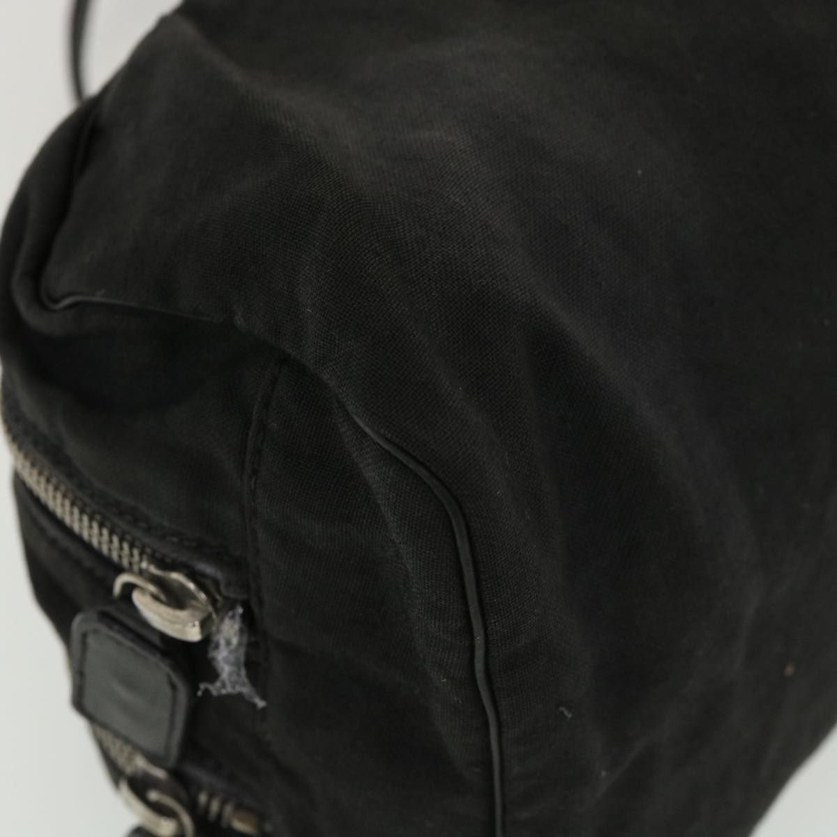 FENDI Hand Bag Canvas Black yb063