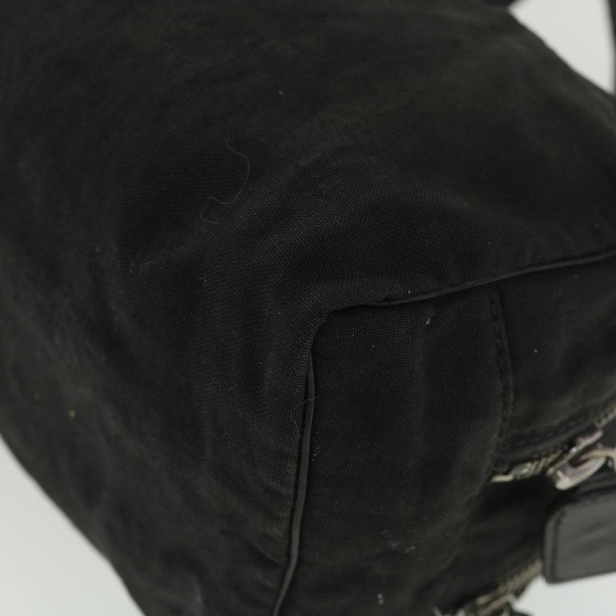 FENDI Hand Bag Canvas Black yb063