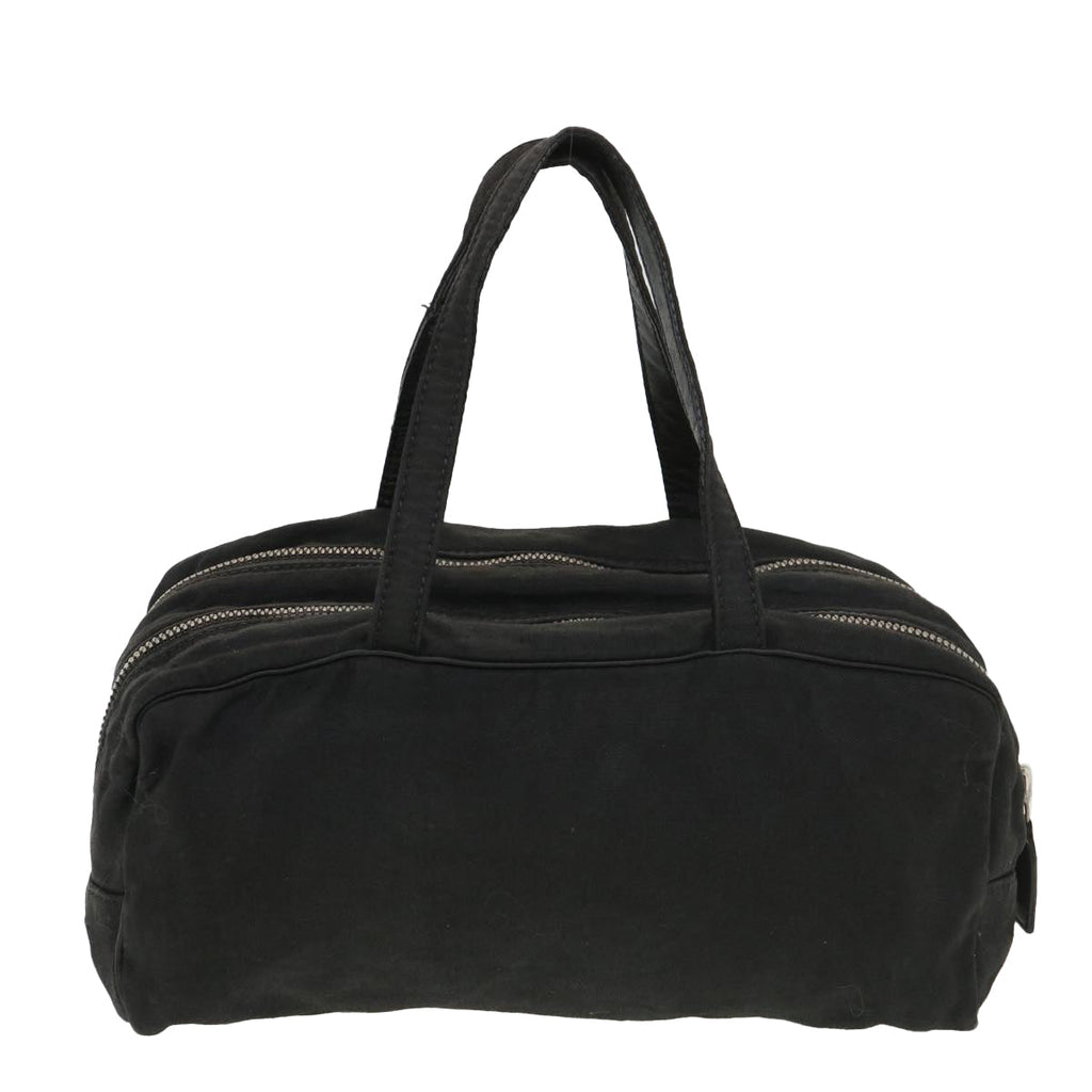 FENDI Hand Bag Canvas Black yb063