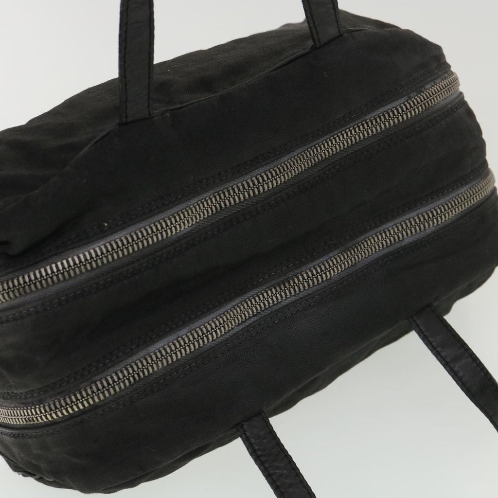 FENDI Hand Bag Canvas Black yb063