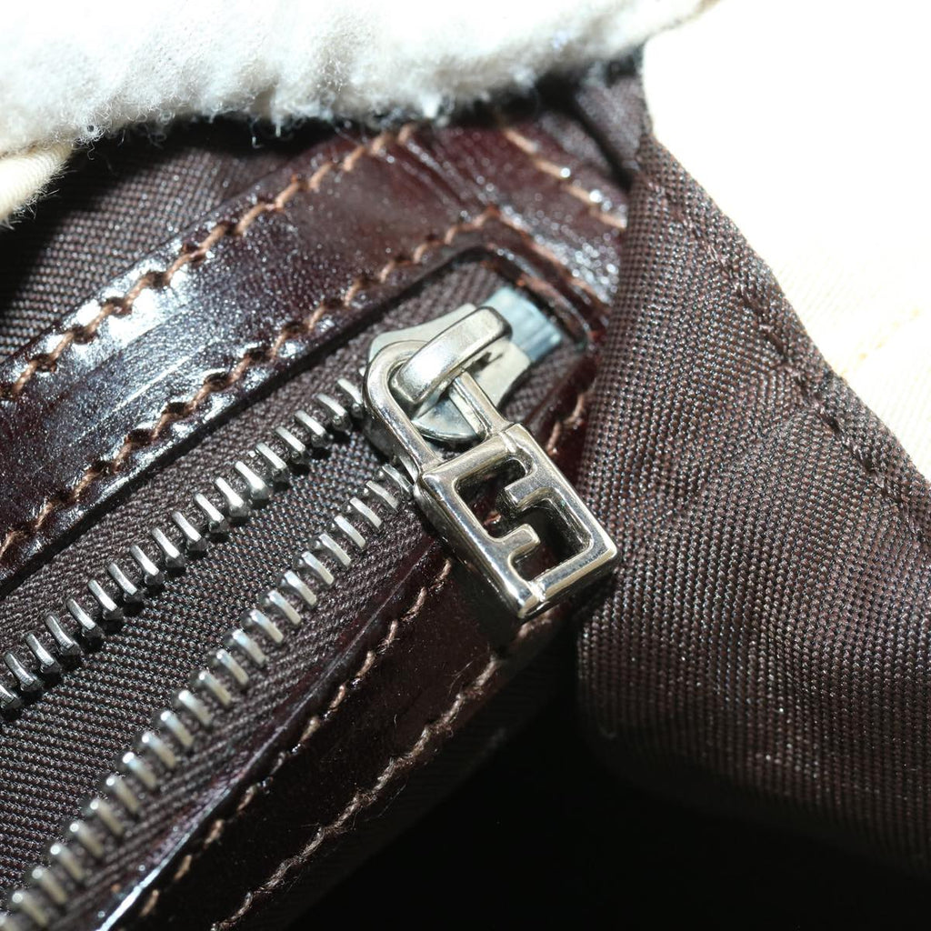 FENDI Shoulder Bag Canvas Beige 2262-26637-008 yb066