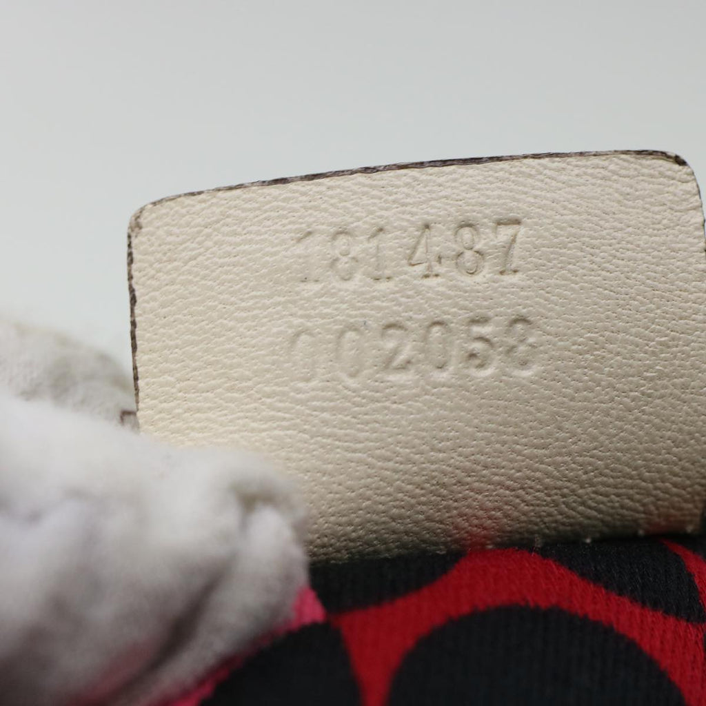 GUCCI Boston Bag Leather White 181487 yb122