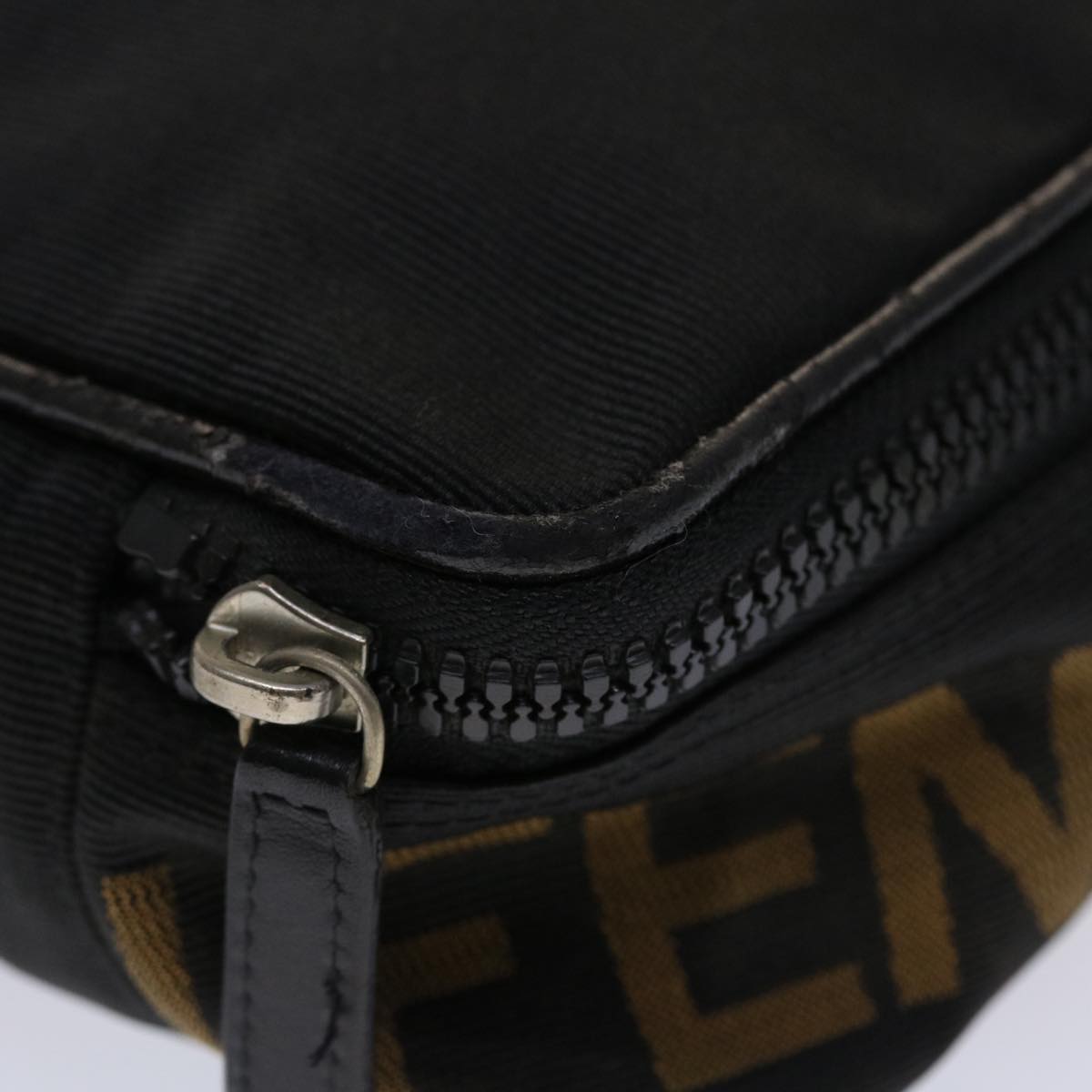 FENDI Hand Bag Nylon Black yb205