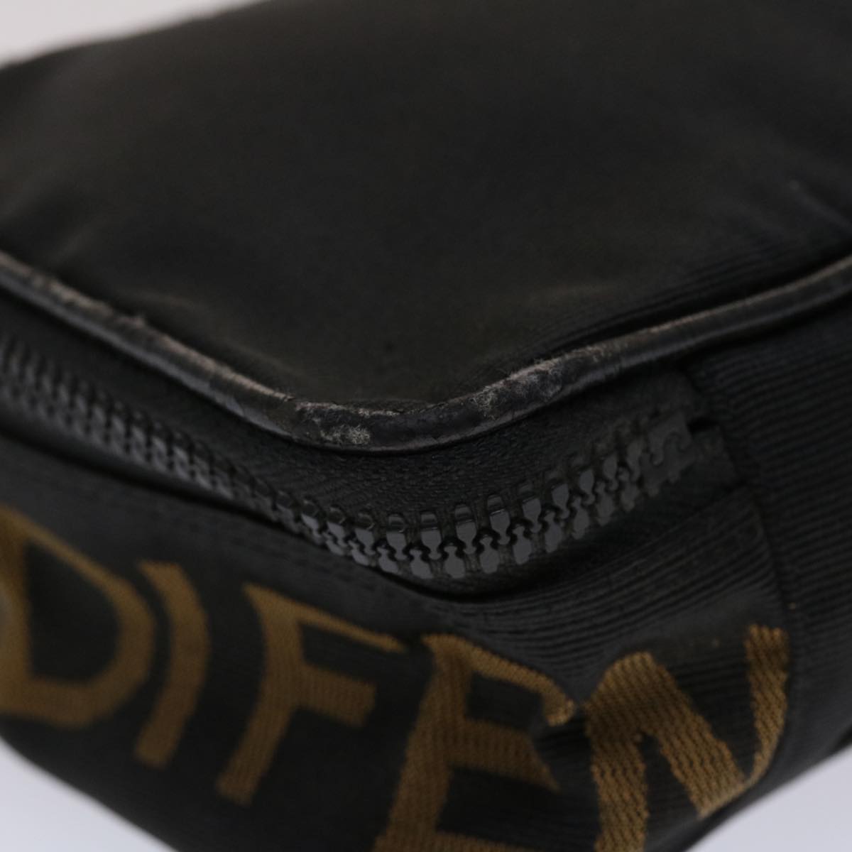 FENDI Hand Bag Nylon Black yb205