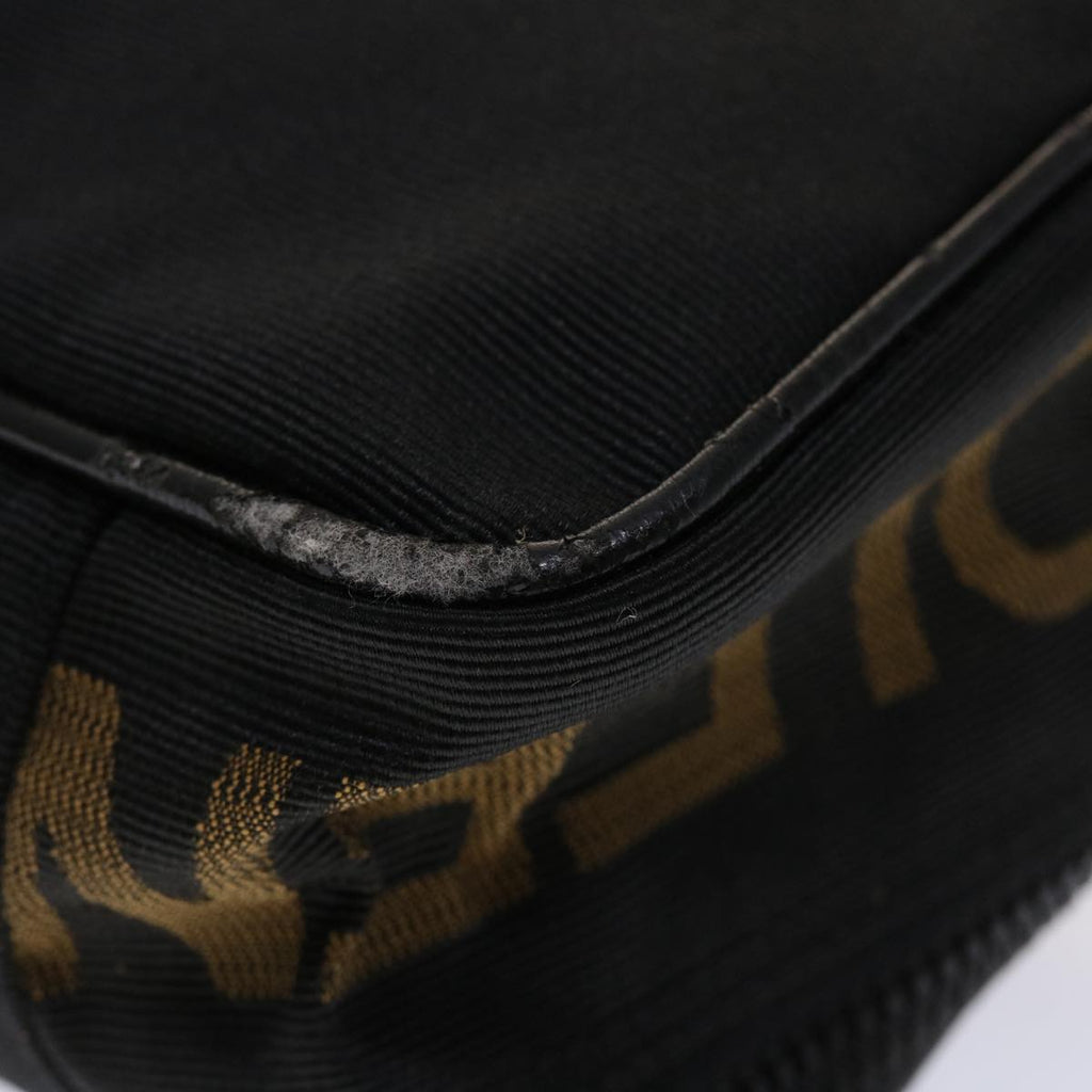 FENDI Hand Bag Nylon Black yb205