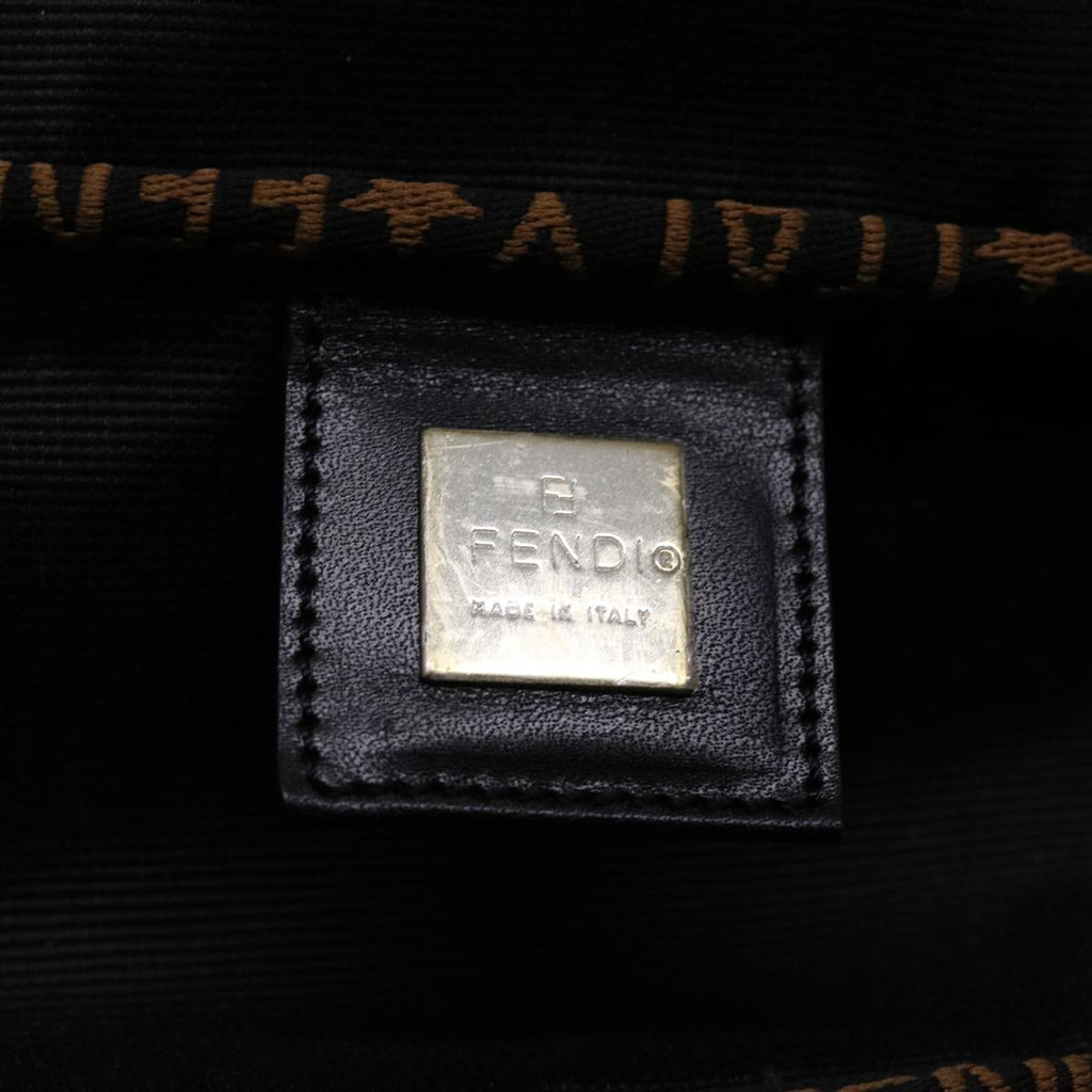 FENDI Hand Bag Nylon Black yb205
