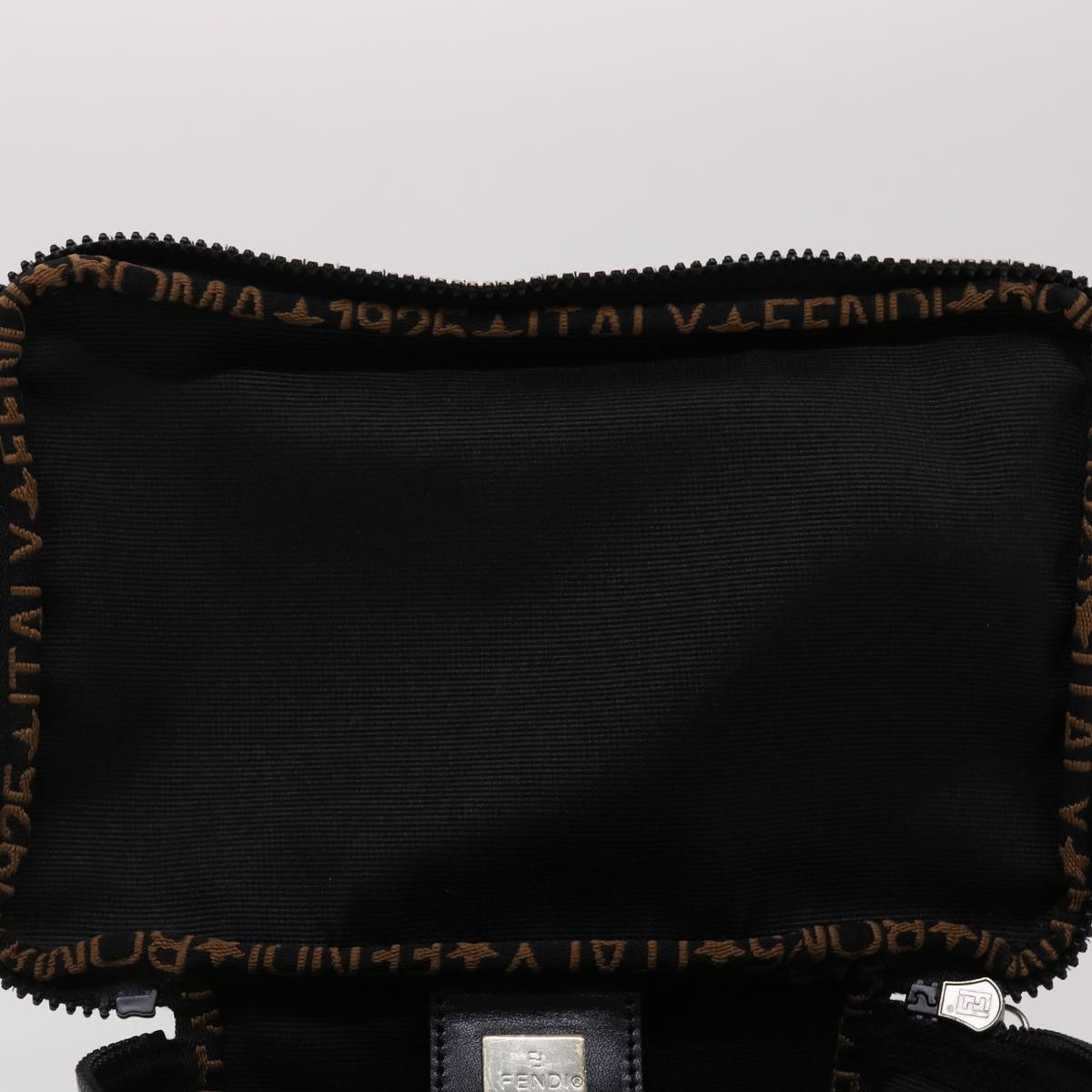FENDI Hand Bag Nylon Black yb205