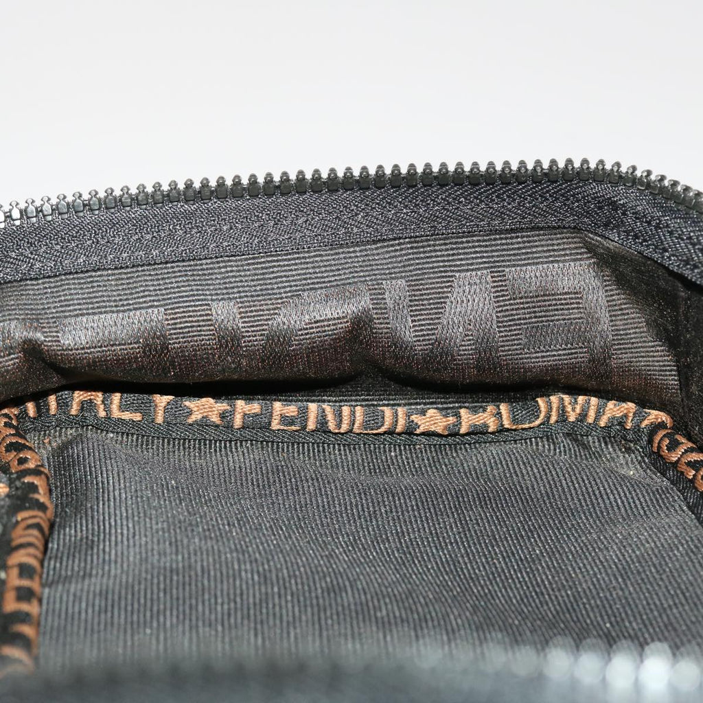 FENDI Hand Bag Nylon Black yb205