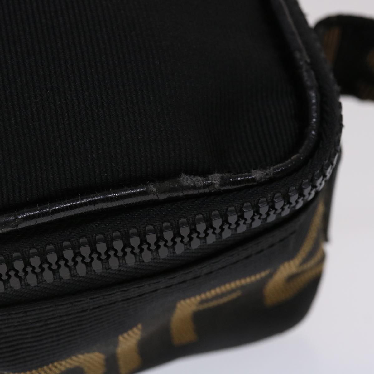 FENDI Hand Bag Nylon Black yb205