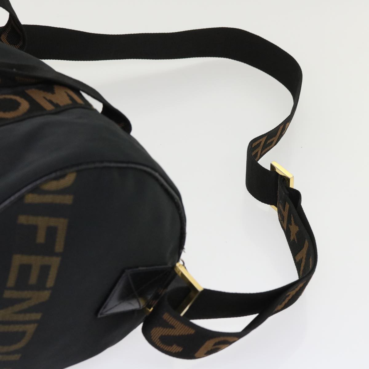 FENDI Boston Bag Nylon 2way Black 2291.26420.089 yb230