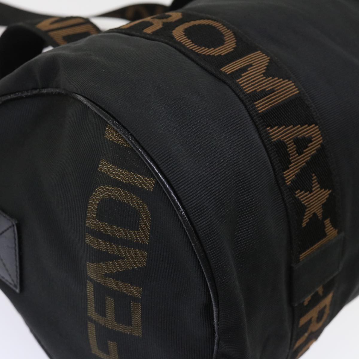 FENDI Boston Bag Nylon 2way Black 2291.26420.089 yb230