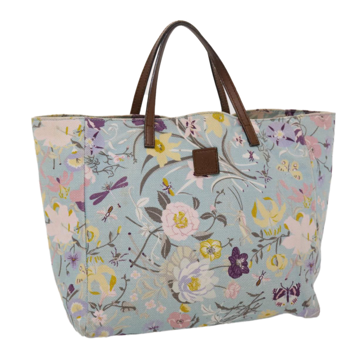 GUCCI Tote Bag Canvas Light Blue 284721 yb243