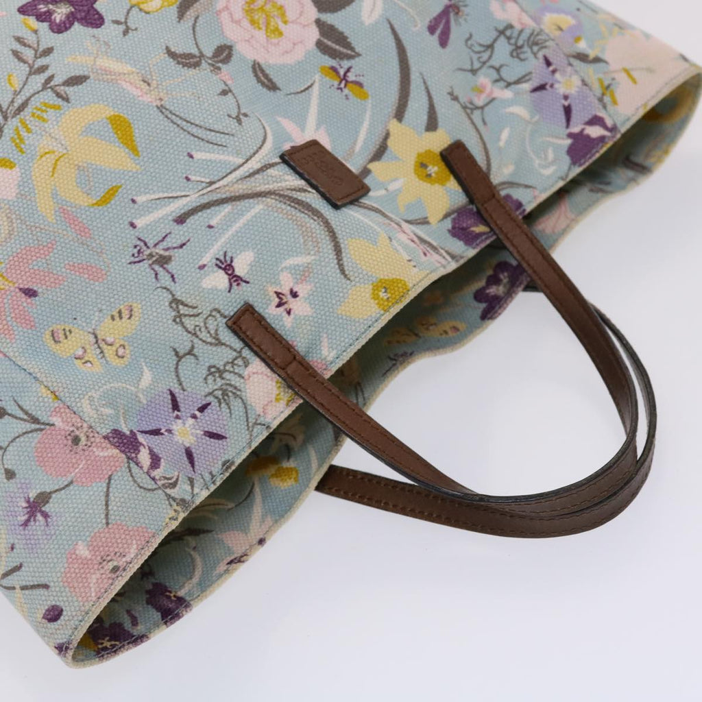 GUCCI Tote Bag Canvas Light Blue 284721 yb243