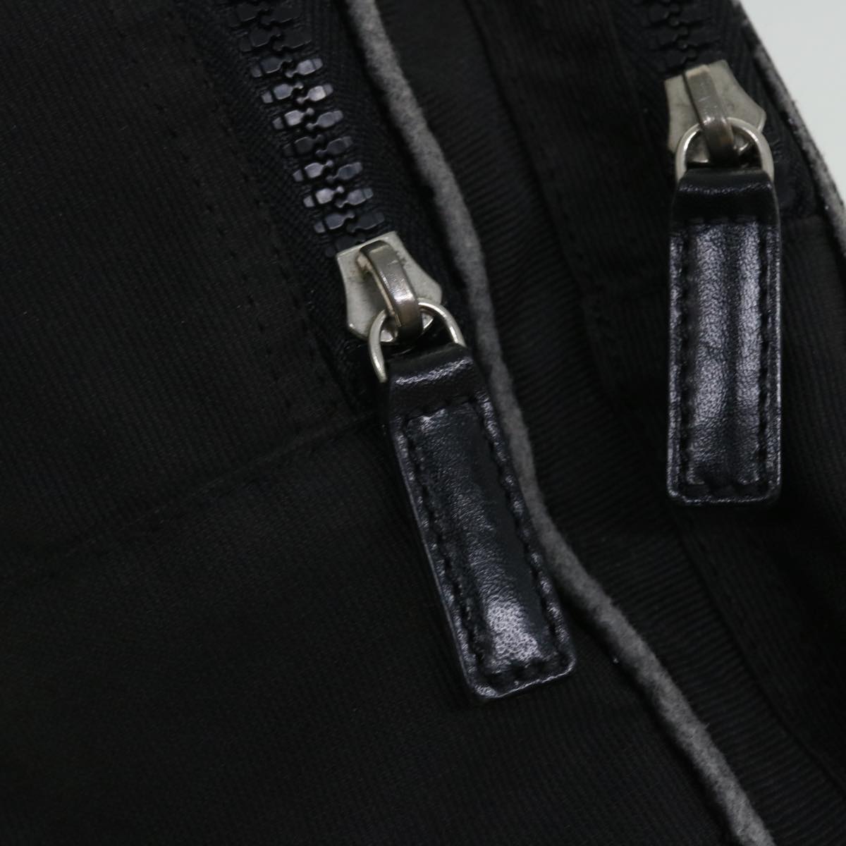 FENDI Backpack Nylon Black Brown yb325