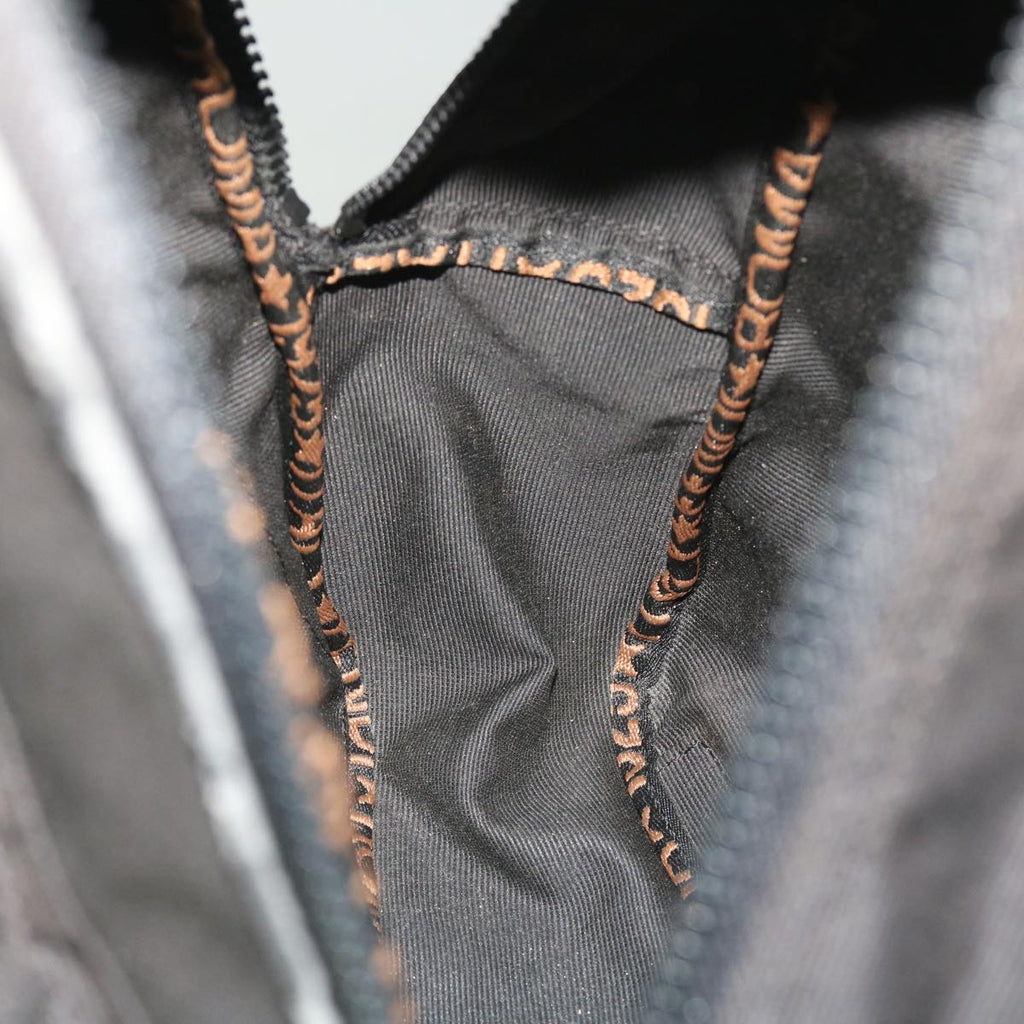 FENDI Backpack Nylon Black Brown yb325