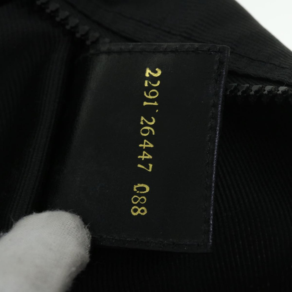 FENDI Boston Bag Nylon 2way Black Brown yb328