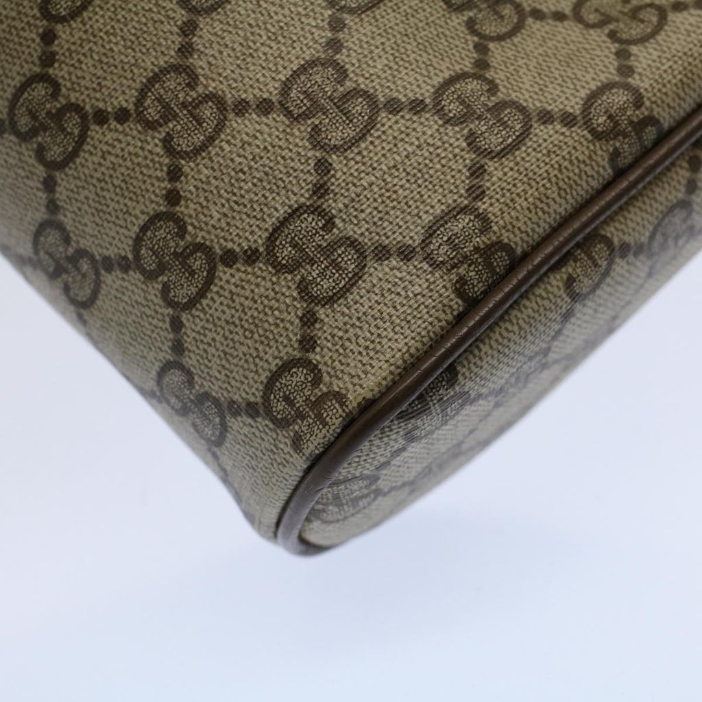 GUCCI GG Supreme Web Sherry Line Clutch Bag Beige Red Green 89 01 012 yb427