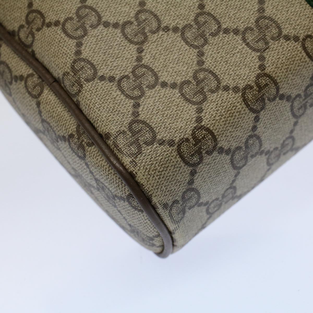 GUCCI GG Supreme Web Sherry Line Clutch Bag Beige Red Green 89 01 012 yb427