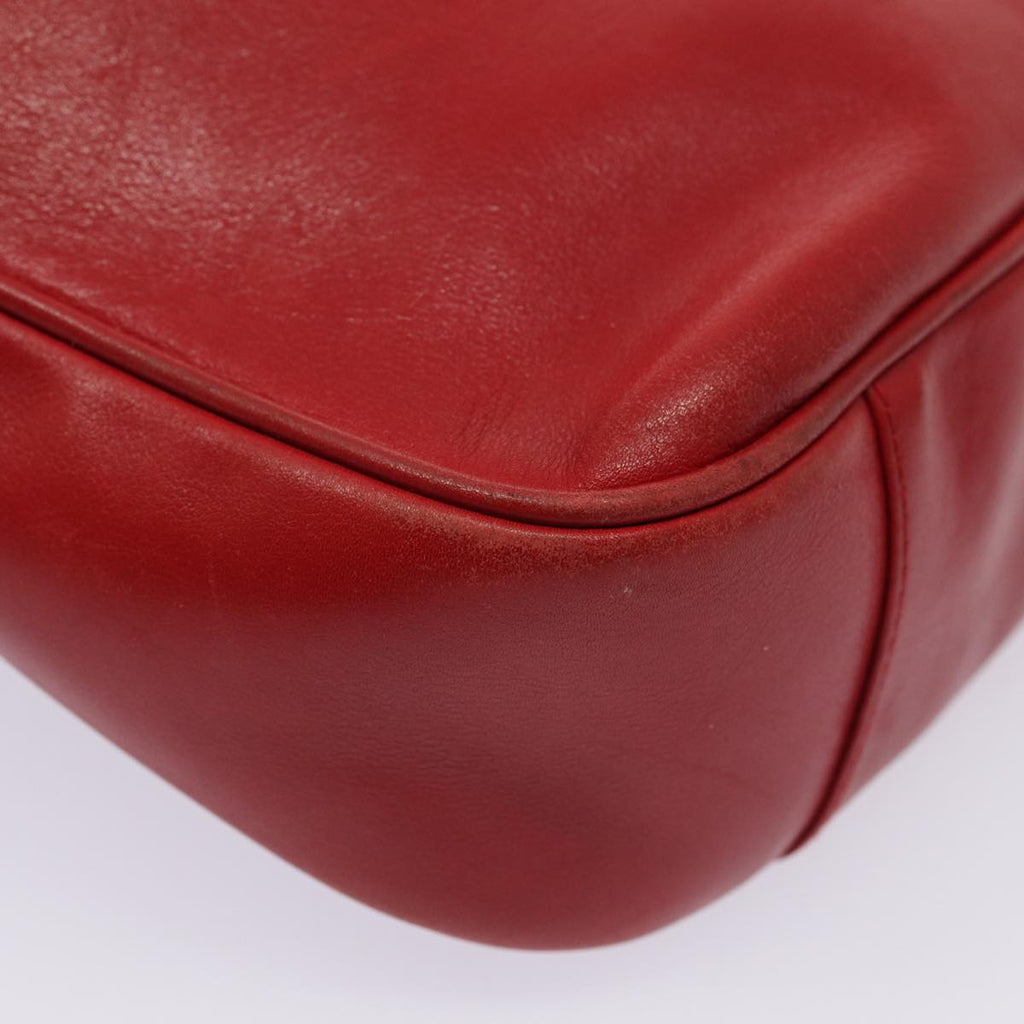 GUCCI Bamboo Hand Bag Leather Red 001 2113 1638 yb582