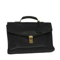 CHANEL Business Bag Caviar Skin Black Gold CC yb667
