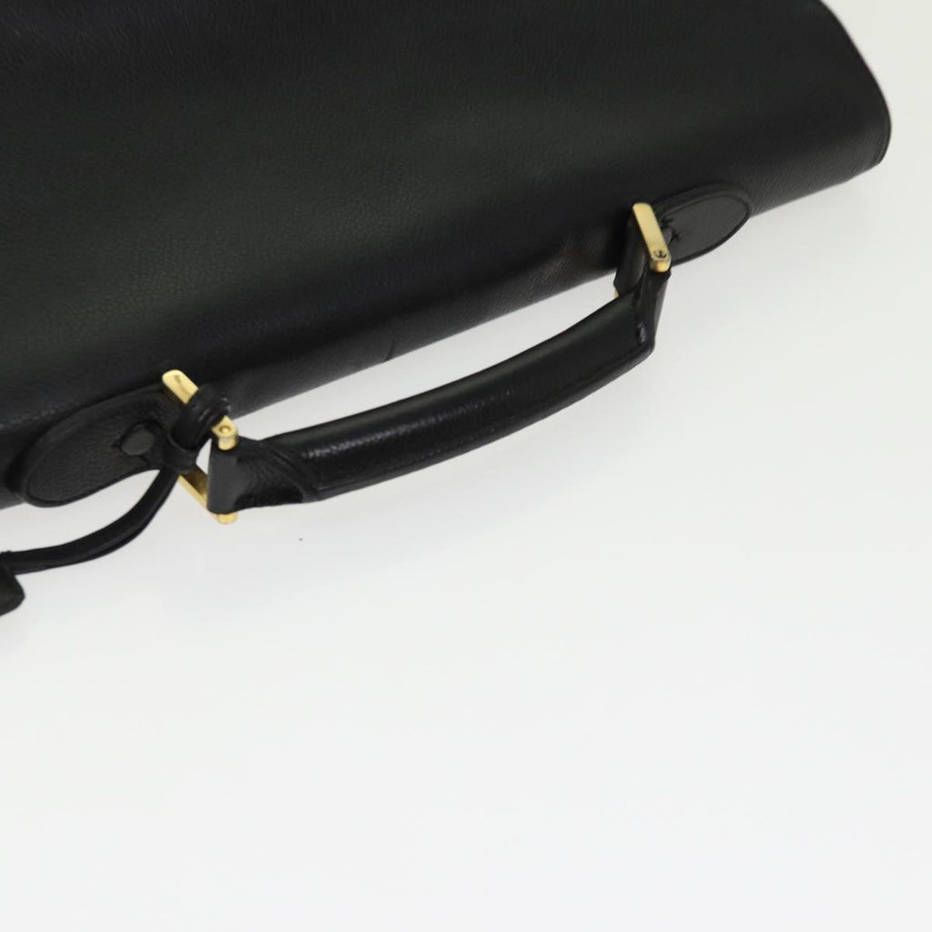 CHANEL Business Bag Caviar Skin Black Gold CC yb667