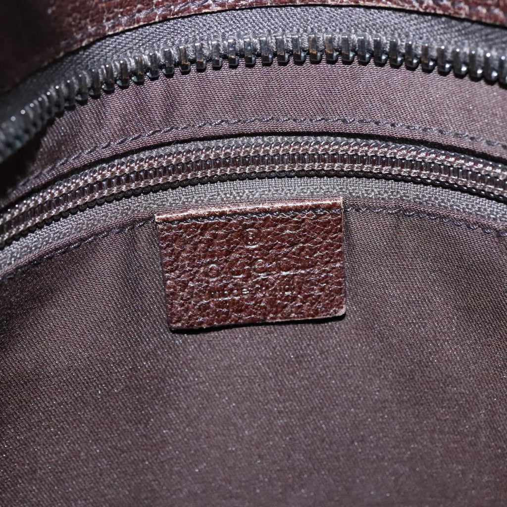 GUCCI GG Canvas Shoulder Bag Beige Silver 122793 yb709