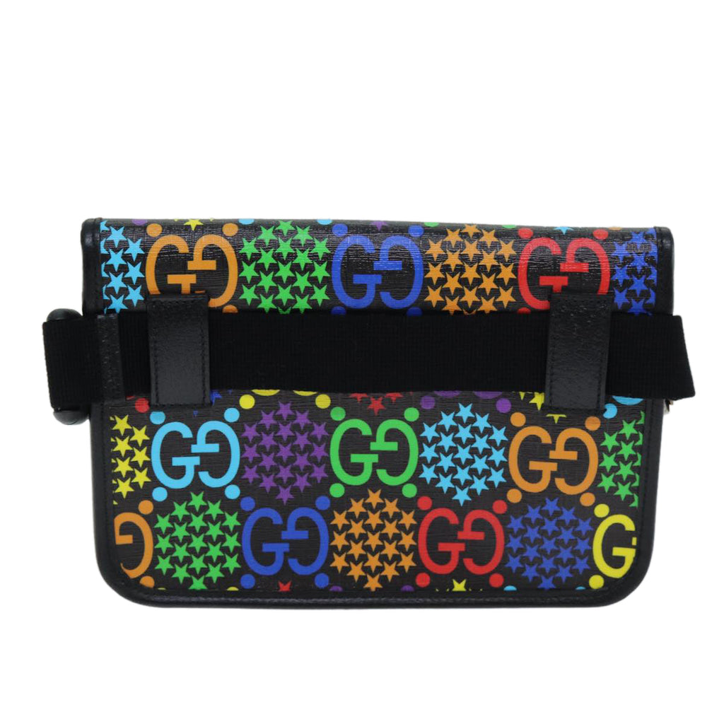 GUCCI GG Psychedelic Body Bag PVC Leather Multicolor 598113 yk11515
