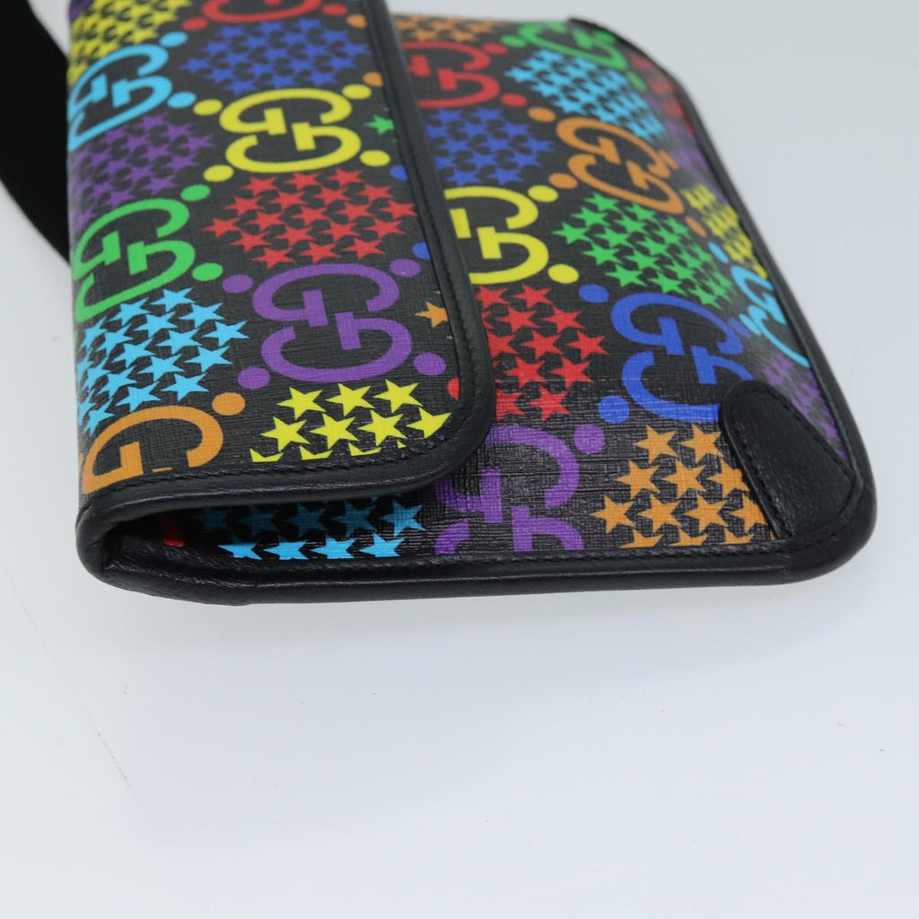GUCCI GG Psychedelic Body Bag PVC Leather Multicolor 598113 yk11515