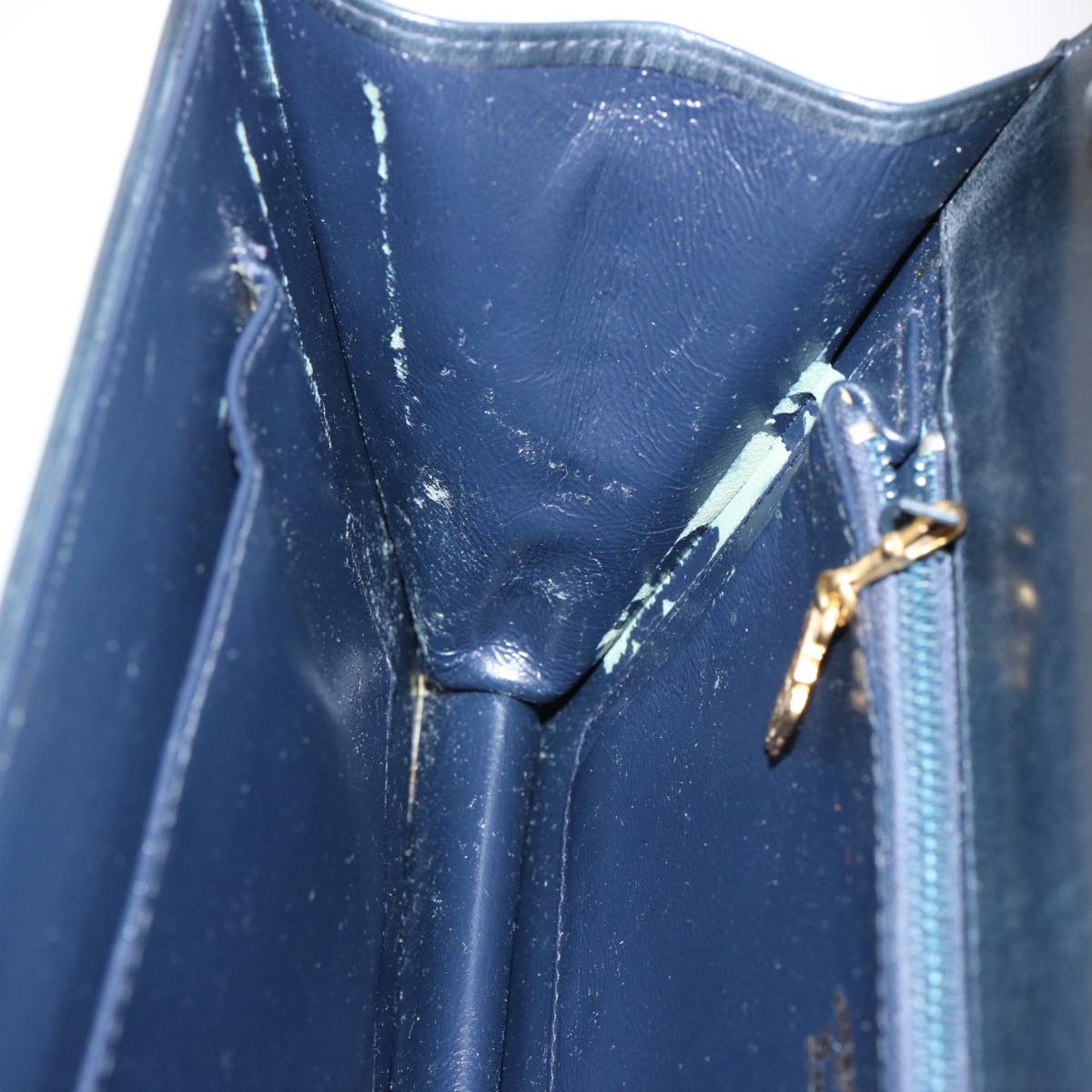 GUCCI GG Canvas Shoulder Bag Navy Black yk11772