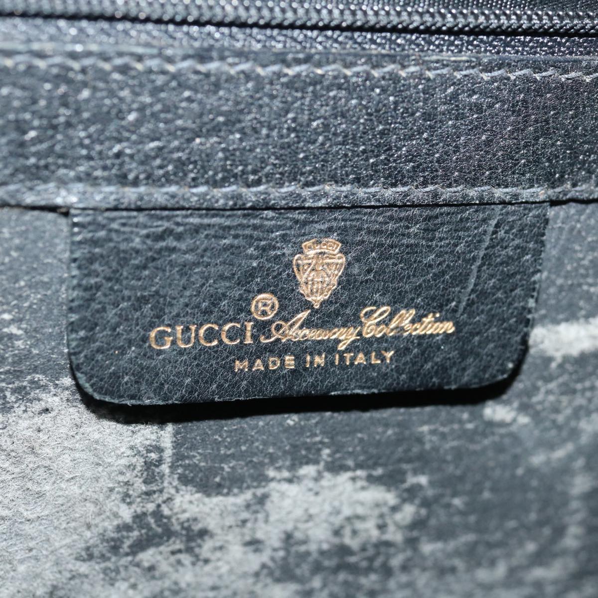 GUCCI GG Supreme Hand Bag PVC Black 904 20 002 yk11784
