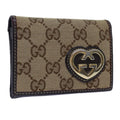 GUCCI GG Canvas Card Case Beige 245730 yk11841