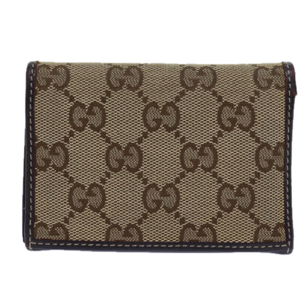 GUCCI GG Canvas Card Case Beige 245730 yk11841