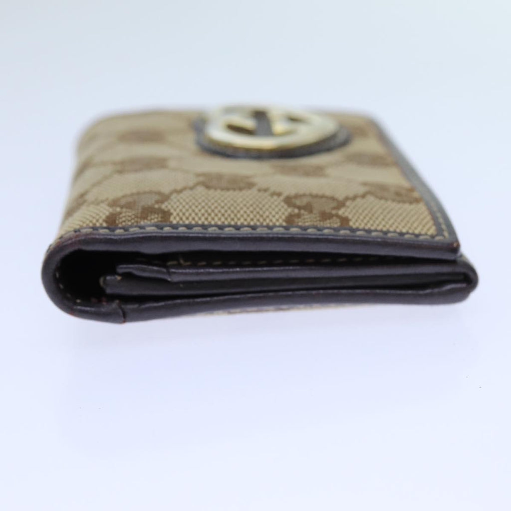 GUCCI GG Canvas Card Case Beige 245730 yk11841