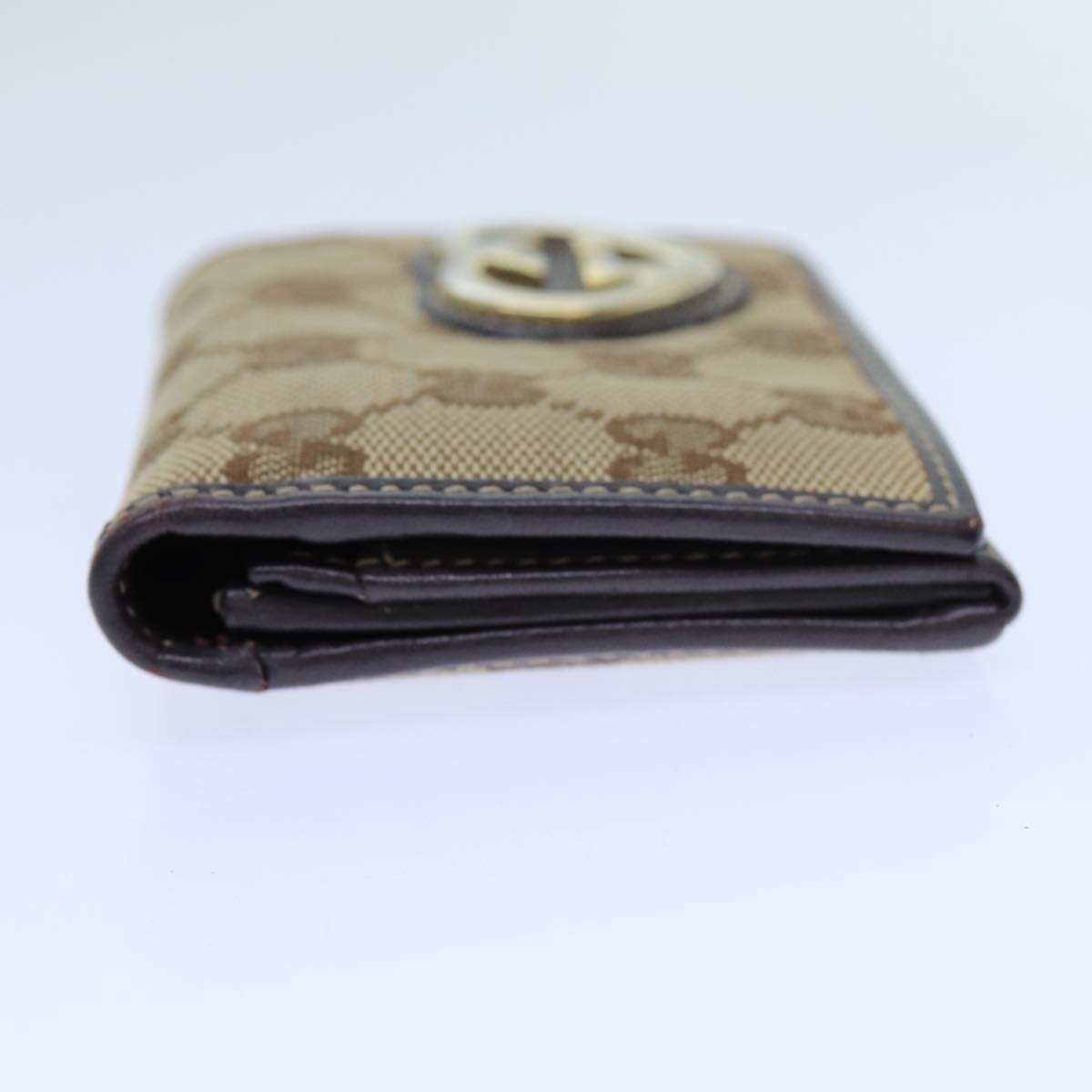GUCCI GG Canvas Card Case Beige 245730 yk11841