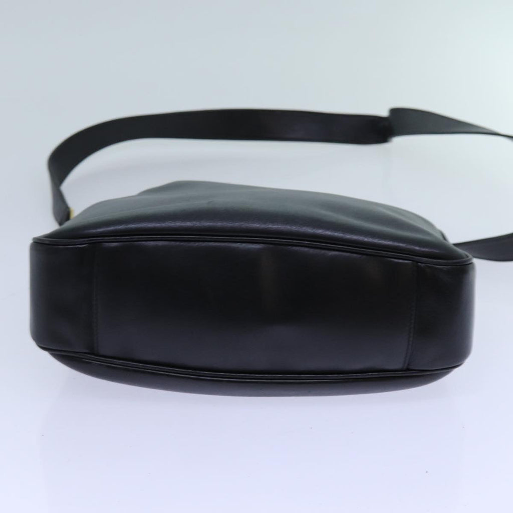 GUCCI Bamboo Hand Bag Leather 2way Black 001 2113 1638 yk11916