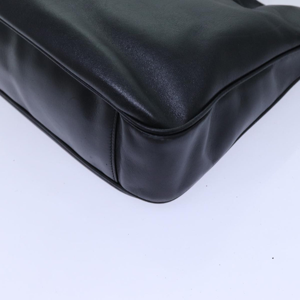 GUCCI Bamboo Hand Bag Leather 2way Black 001 2113 1638 yk11916