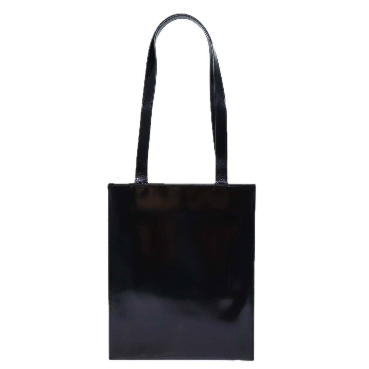GUCCI Horsebit Shoulder Bag Enamel Black yk11952