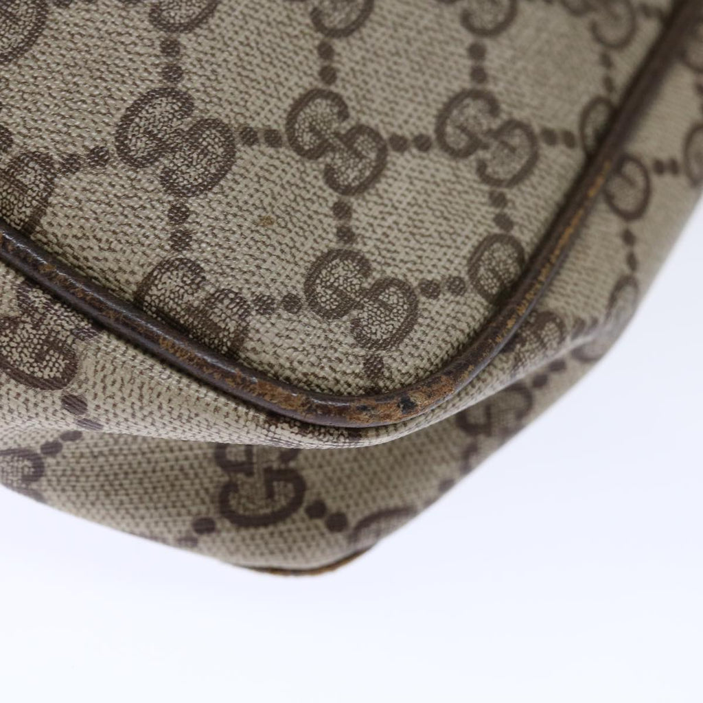 GUCCI GG Supreme Web Sherry Line Shoulder Bag PVC Beige Red Green yk11953
