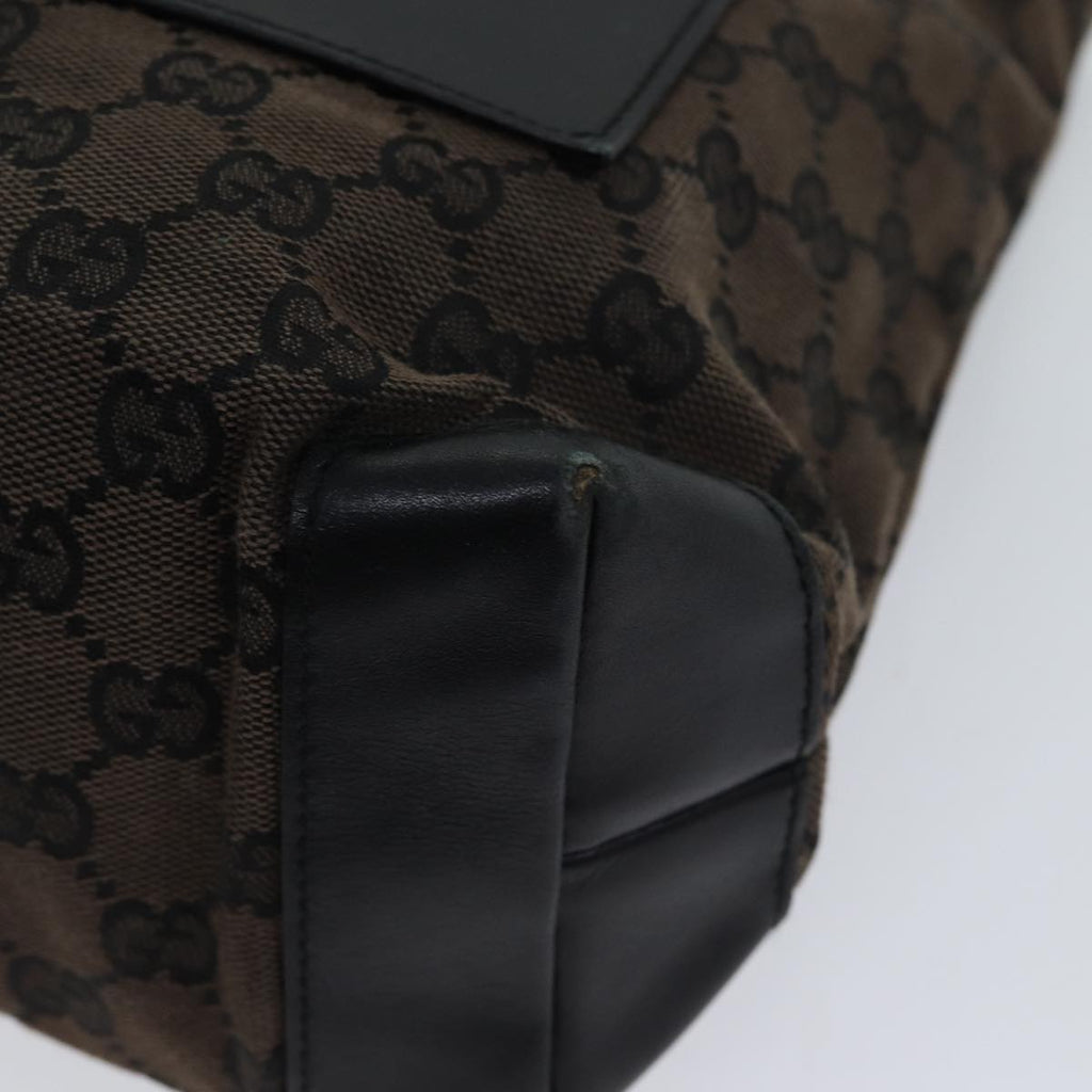 GUCCI GG Canvas Tote Bag Brown 019 0402 yk11958