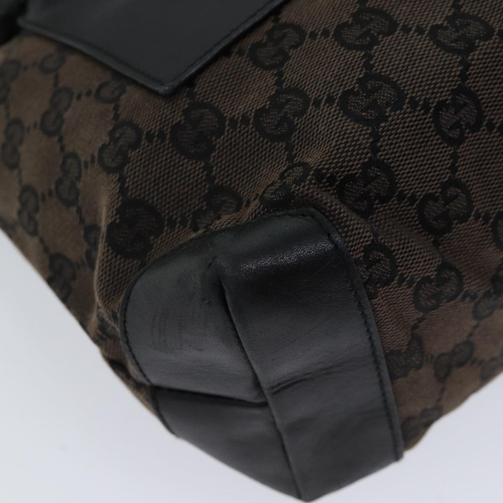 GUCCI GG Canvas Tote Bag Brown 019 0402 yk11958