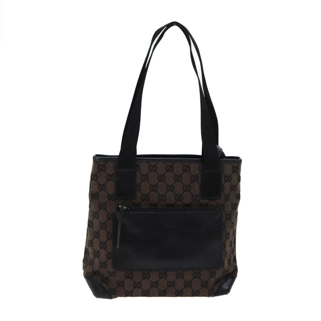 GUCCI GG Canvas Tote Bag Brown 019 0402 yk11958