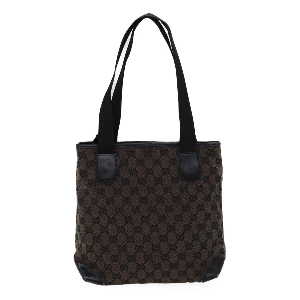 GUCCI GG Canvas Tote Bag Brown 019 0402 yk11958